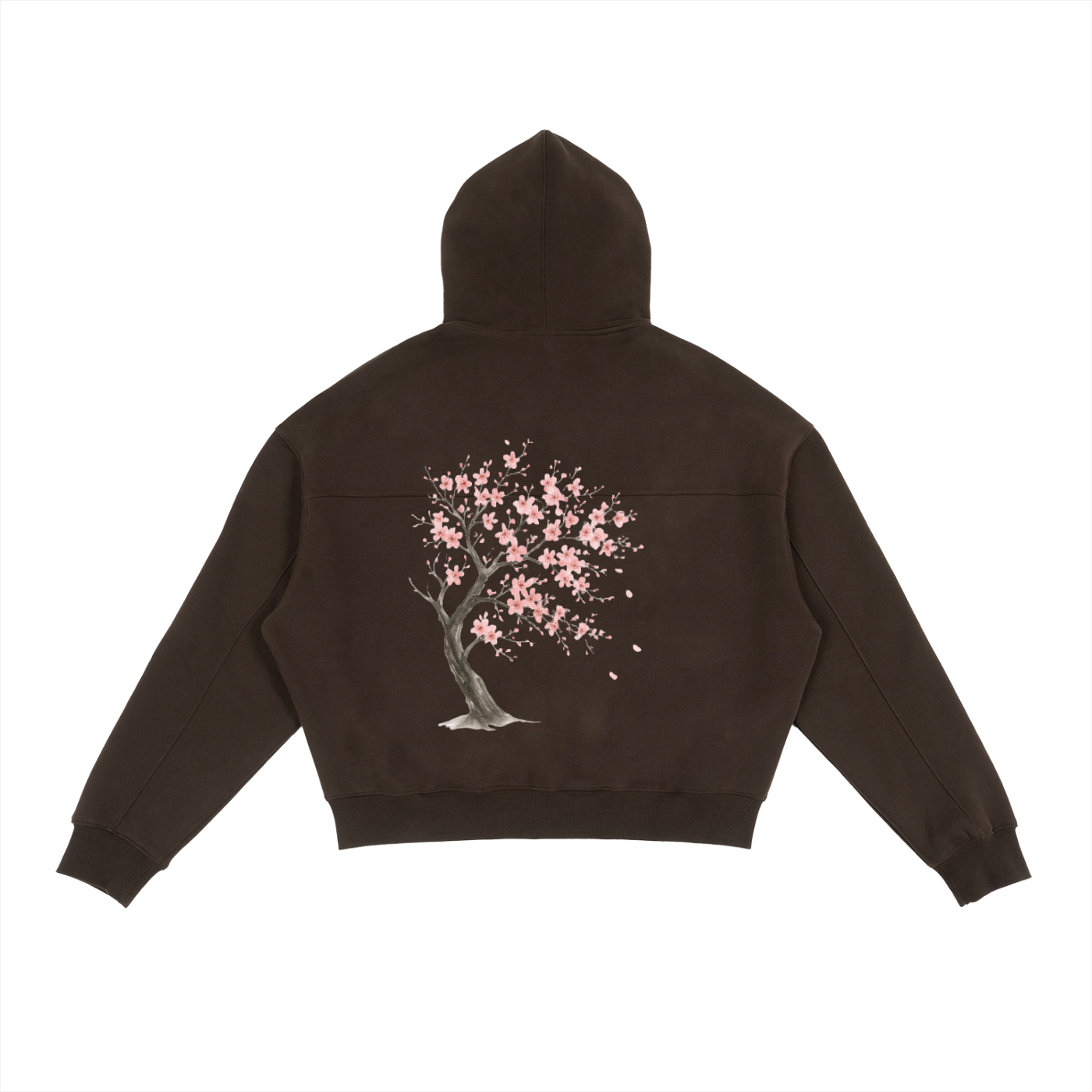 Fleece Zip-Up Boxy Hoodie